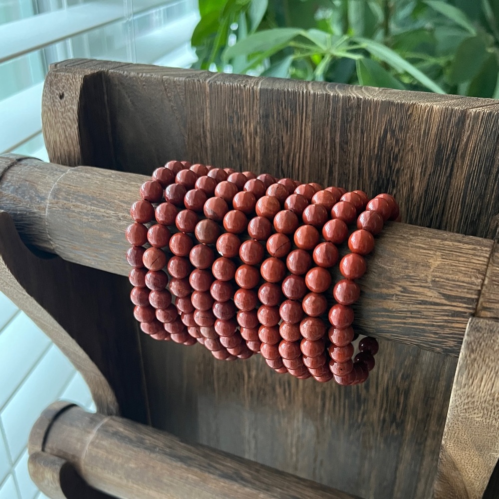 Red Jasper bracelet (one) - Picture 5 of 5